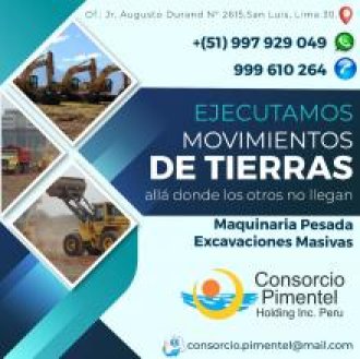 Maquinaria para Movimiento de Tierras Masivos Perú 2023